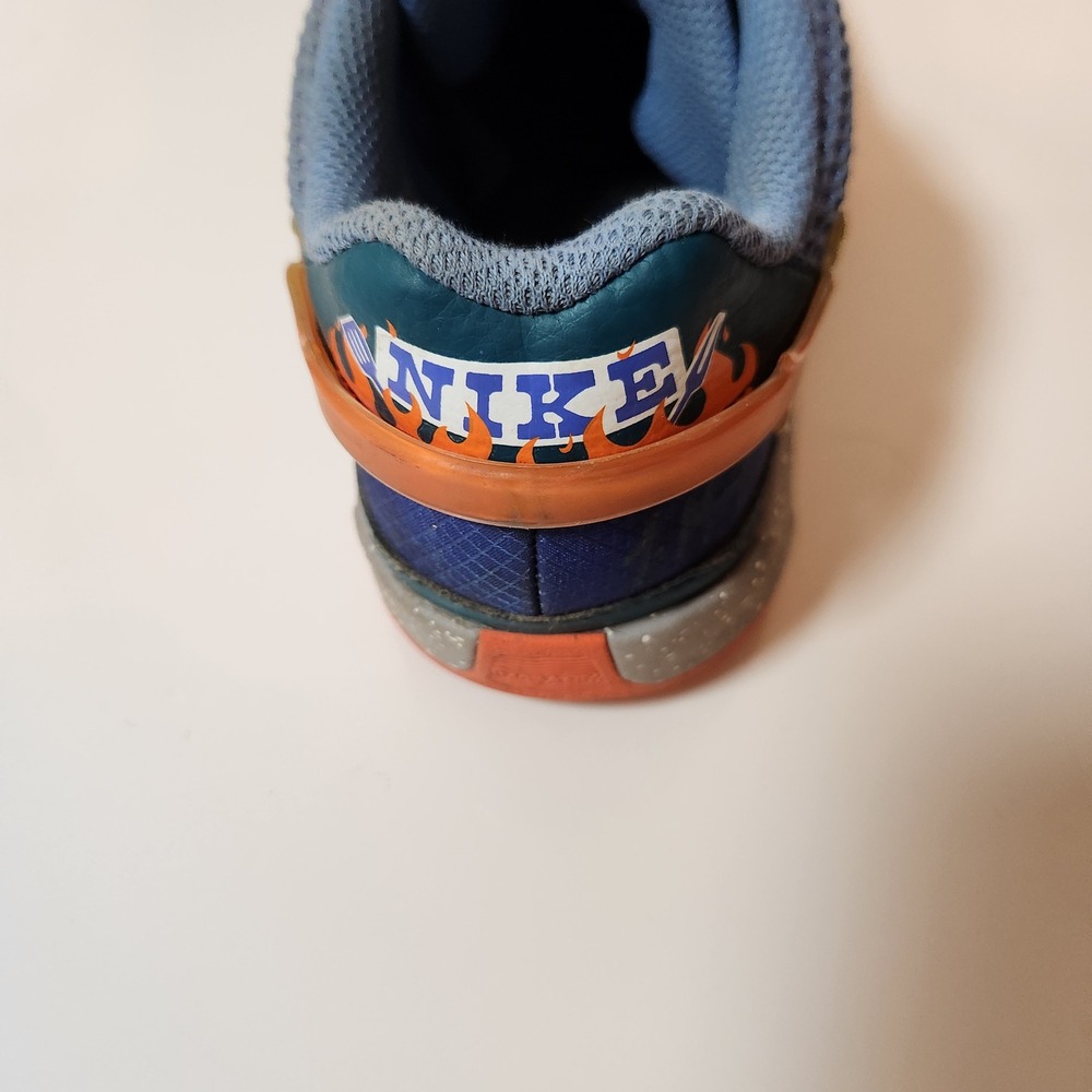 Nike Ja 1 GS Backyard BBQ Blue Orange Basketball Shoes  Kids 4.5Y - Picture 3 of 7